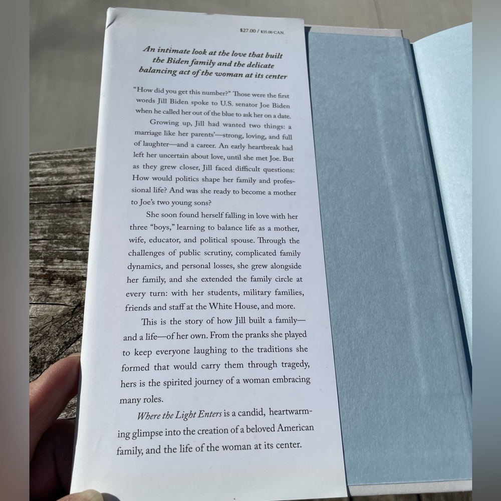 Where the Light Enters Book Memoir by Jill Biden Hard Cover - Picture 3 of 8